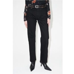 Our Legacy Women’s black straight jeans